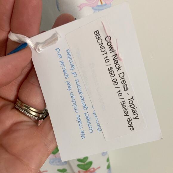 Bailey Boys Topiary - Cowl Neck Dress NWT Size 10 - Picture 5 of 5